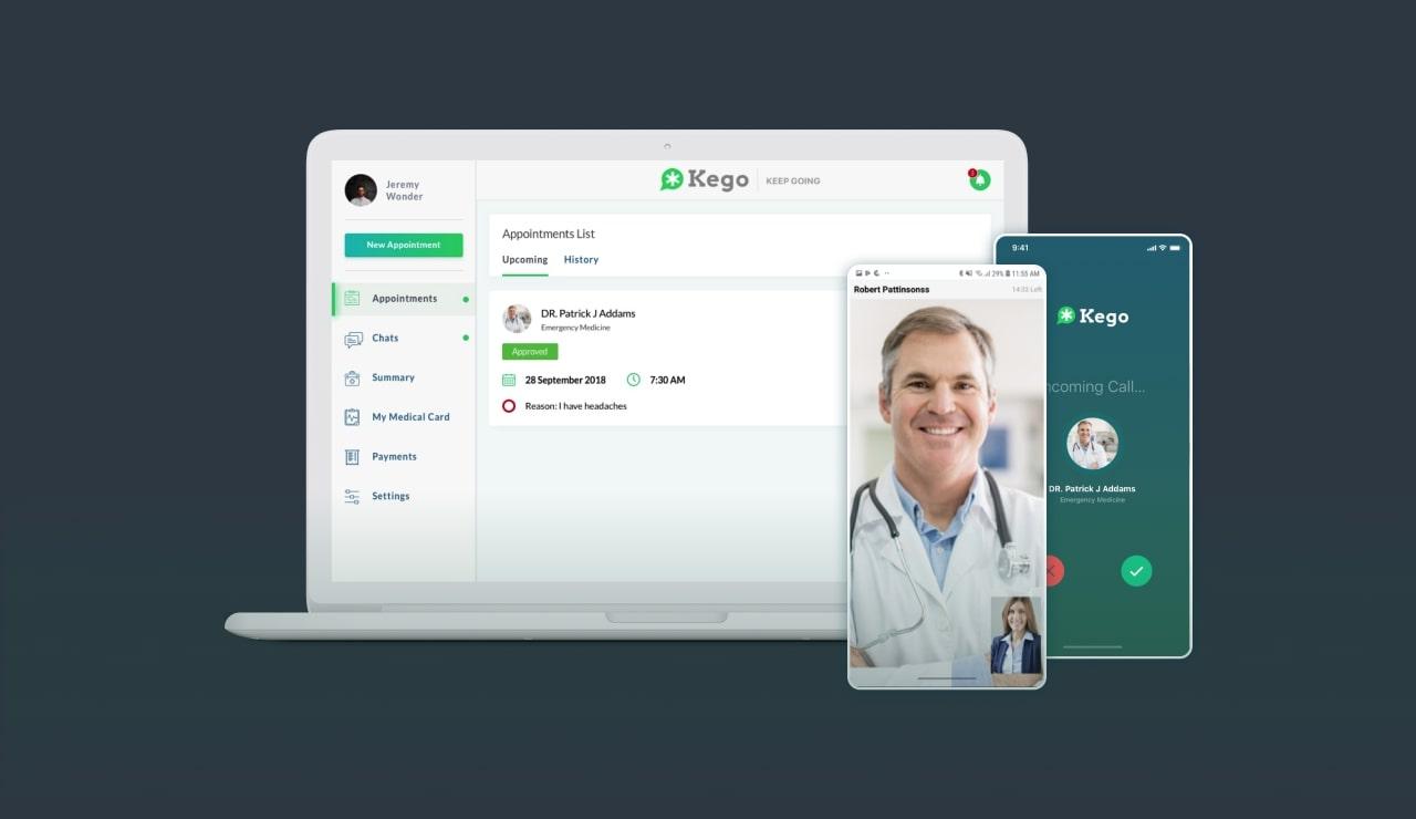 Kego - HIPAA compliant video conferencing app