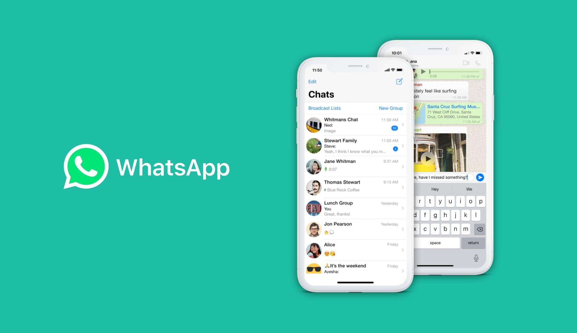 WhatsApp video chat app