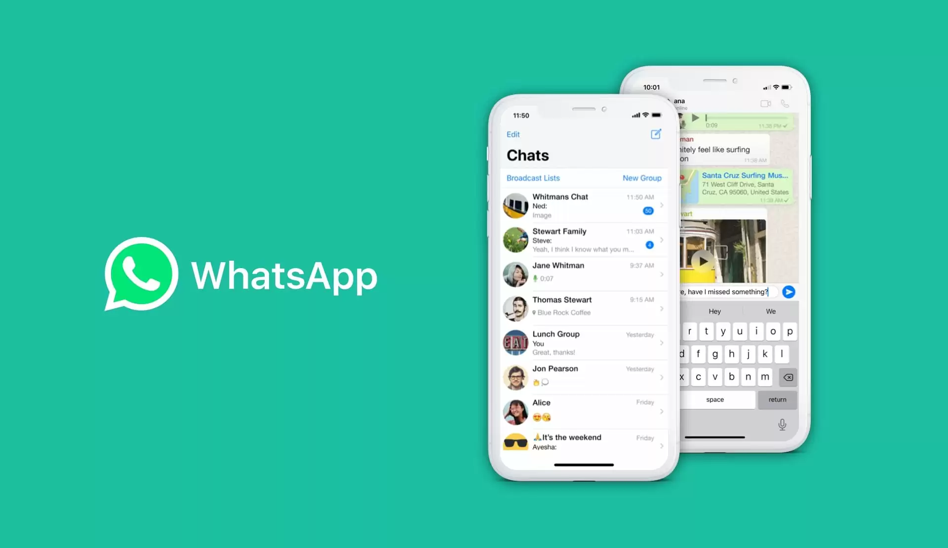 WhatsApp video chat app
