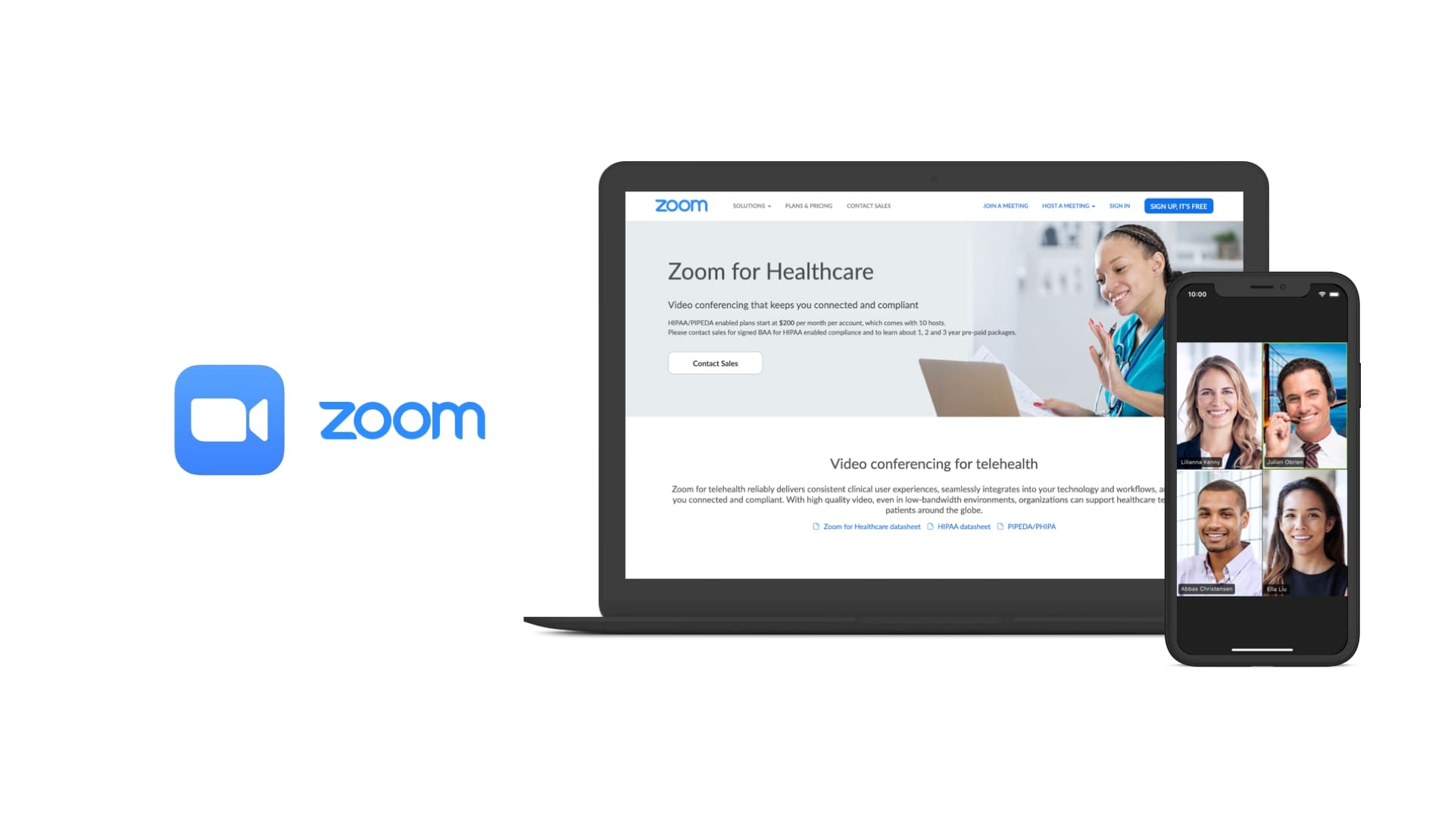 Zoom for healthcare: video conferencing software