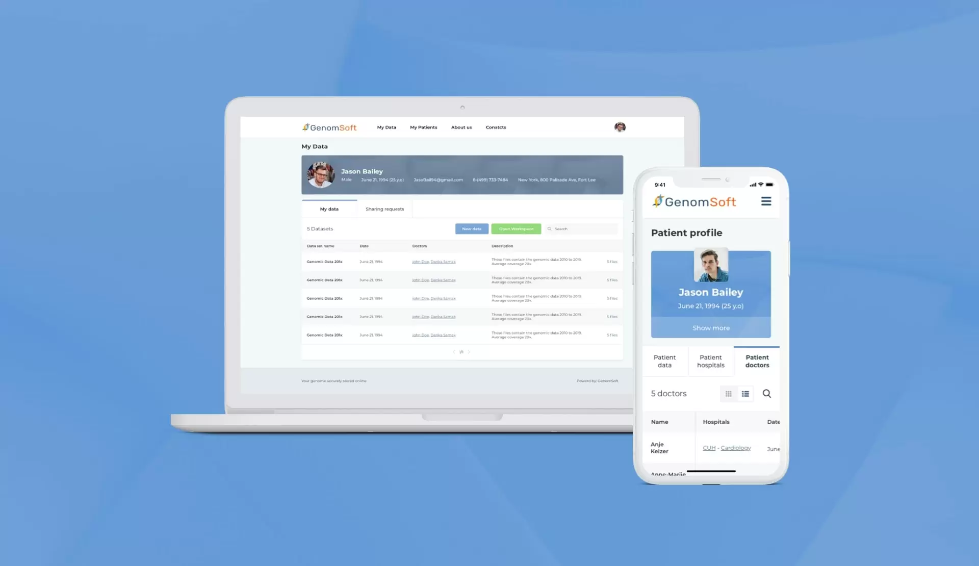 Genomsoft app - HIPAA compliance made simple