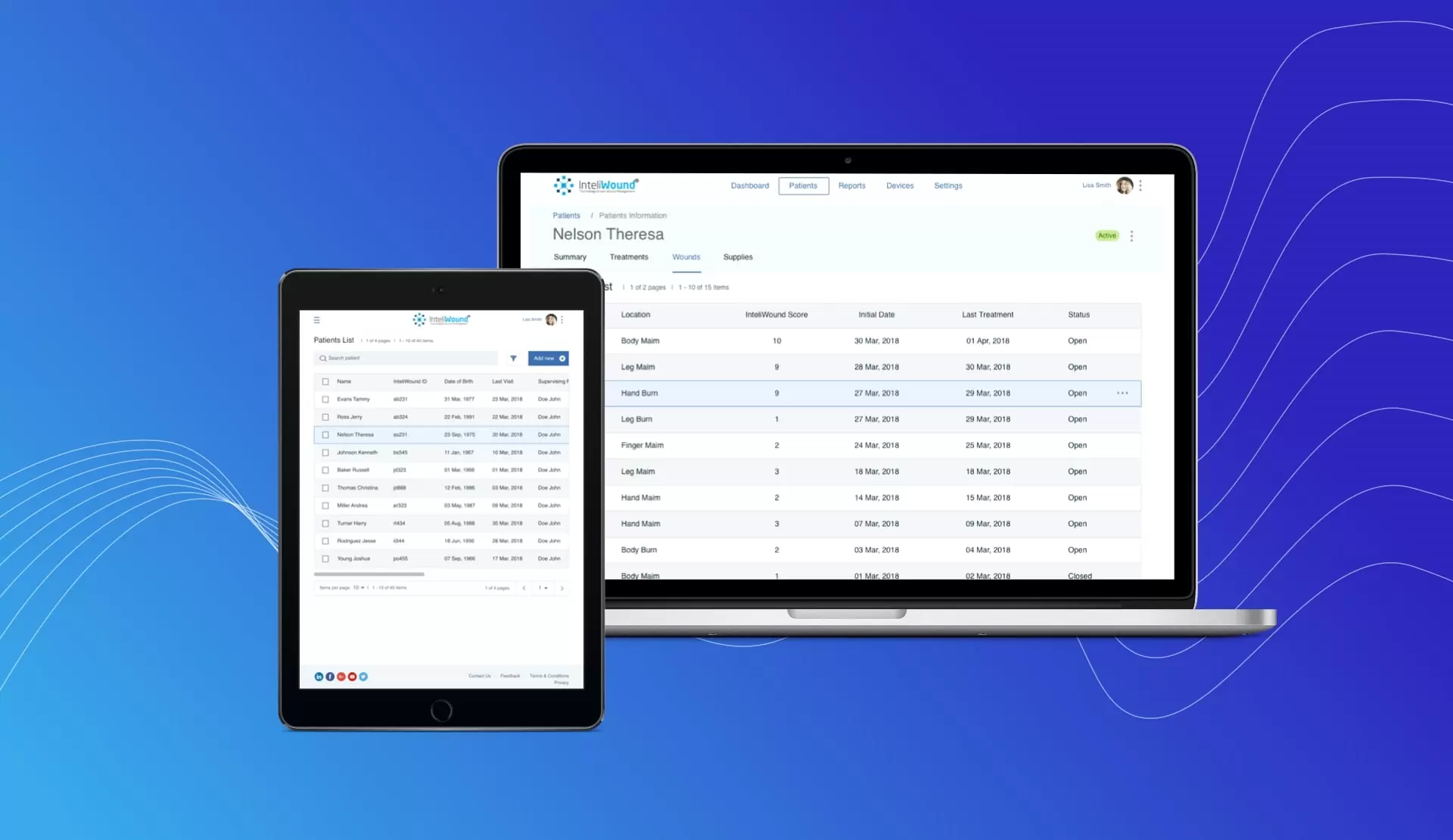 Inteliwound - a wound care management system with HIPAA compliance as a top feature