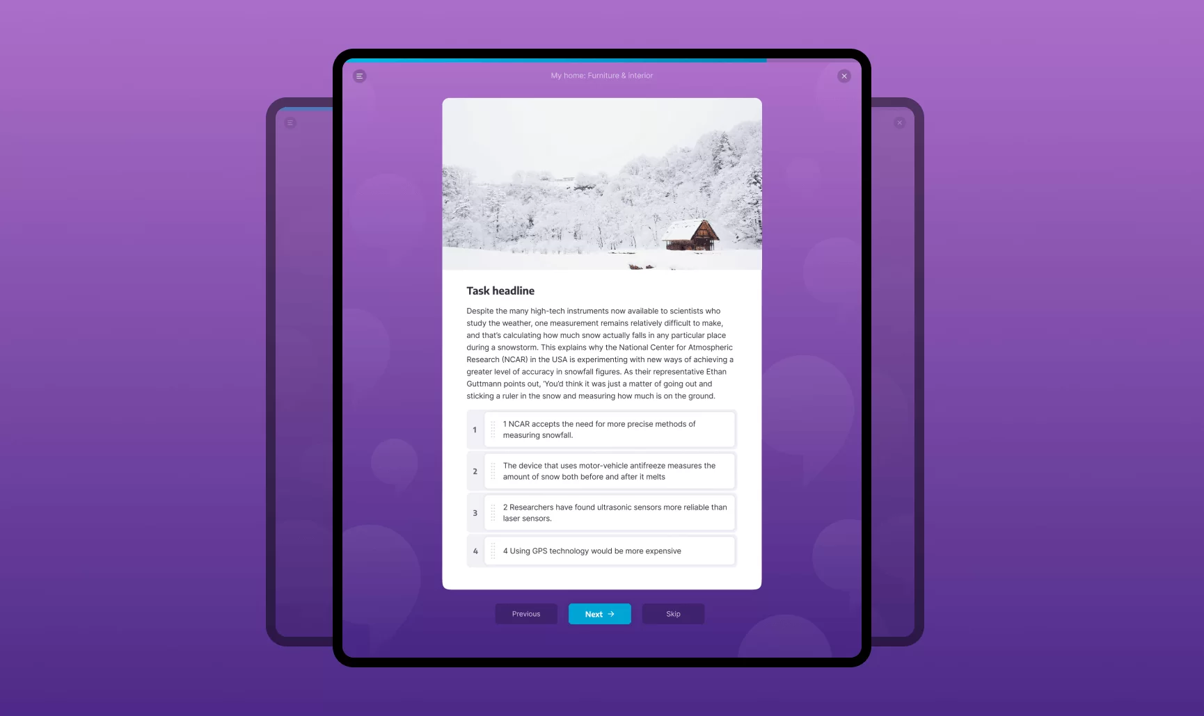 LMS assessment task page