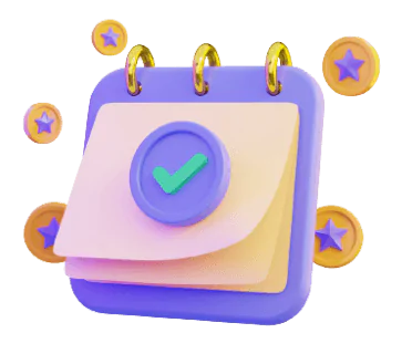 3D icon calendar