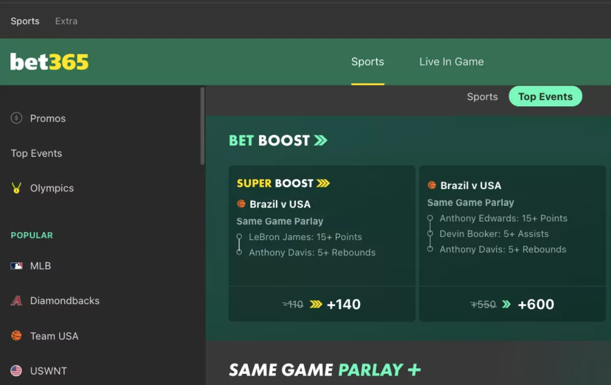 Sports Betting App Development in 2025: Bet365 Interface