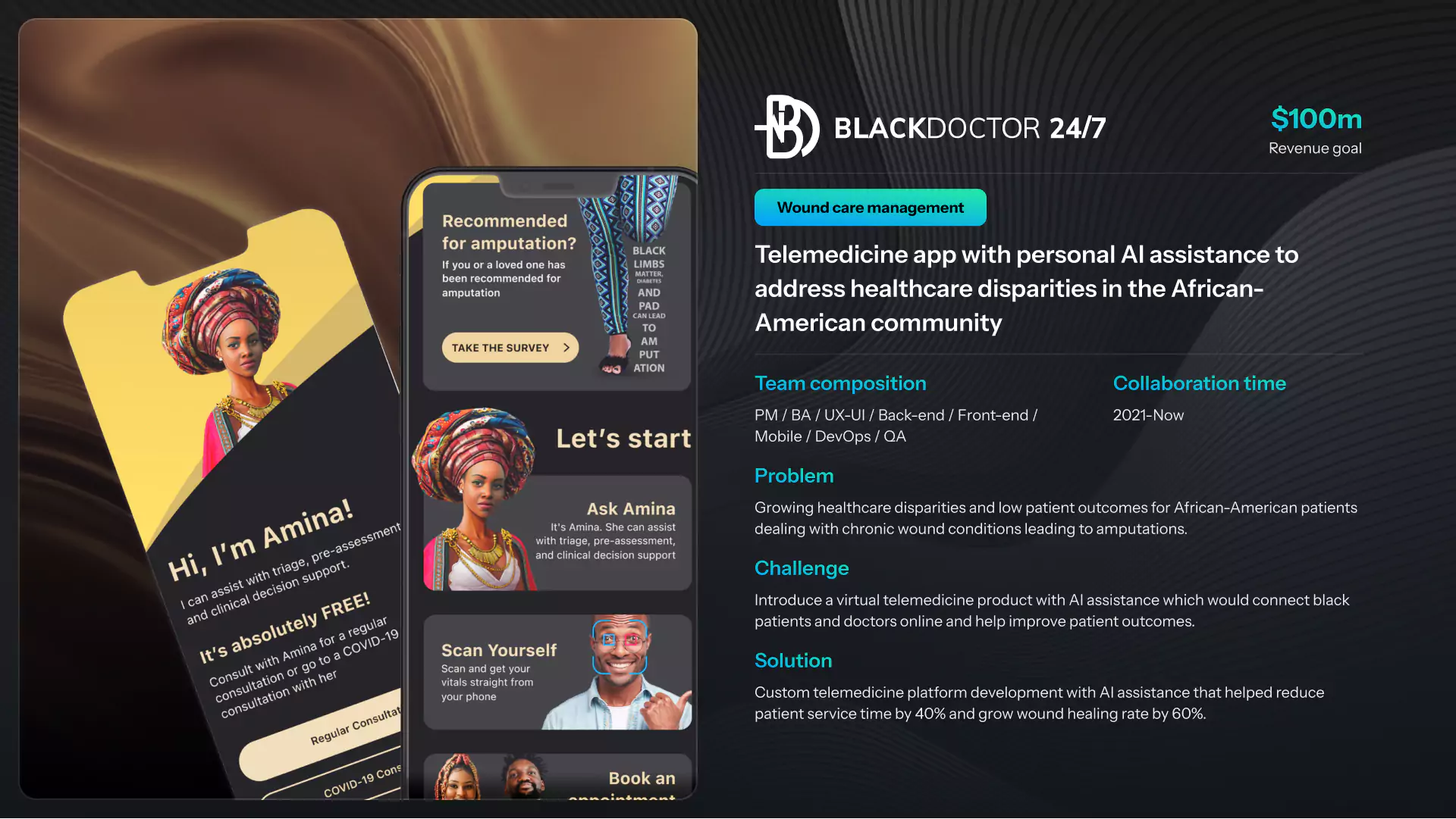 AI Benefits in Healthcare: Black Doctor case study by Riseapps