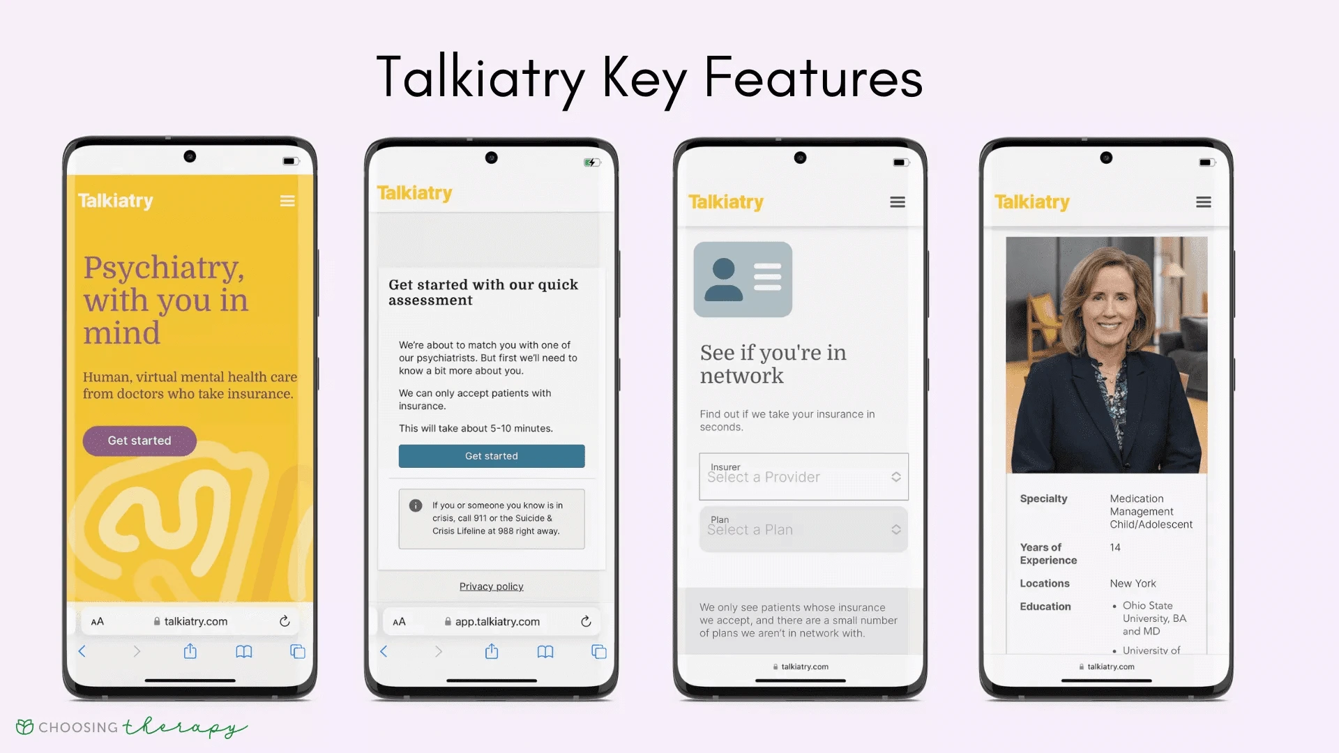 Talkiatry App Features