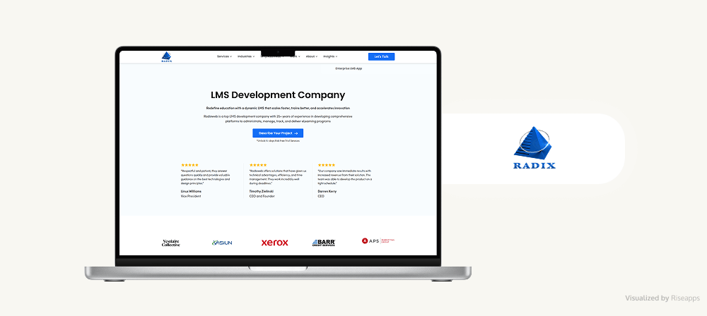 RadixWeb custom LMS development company
